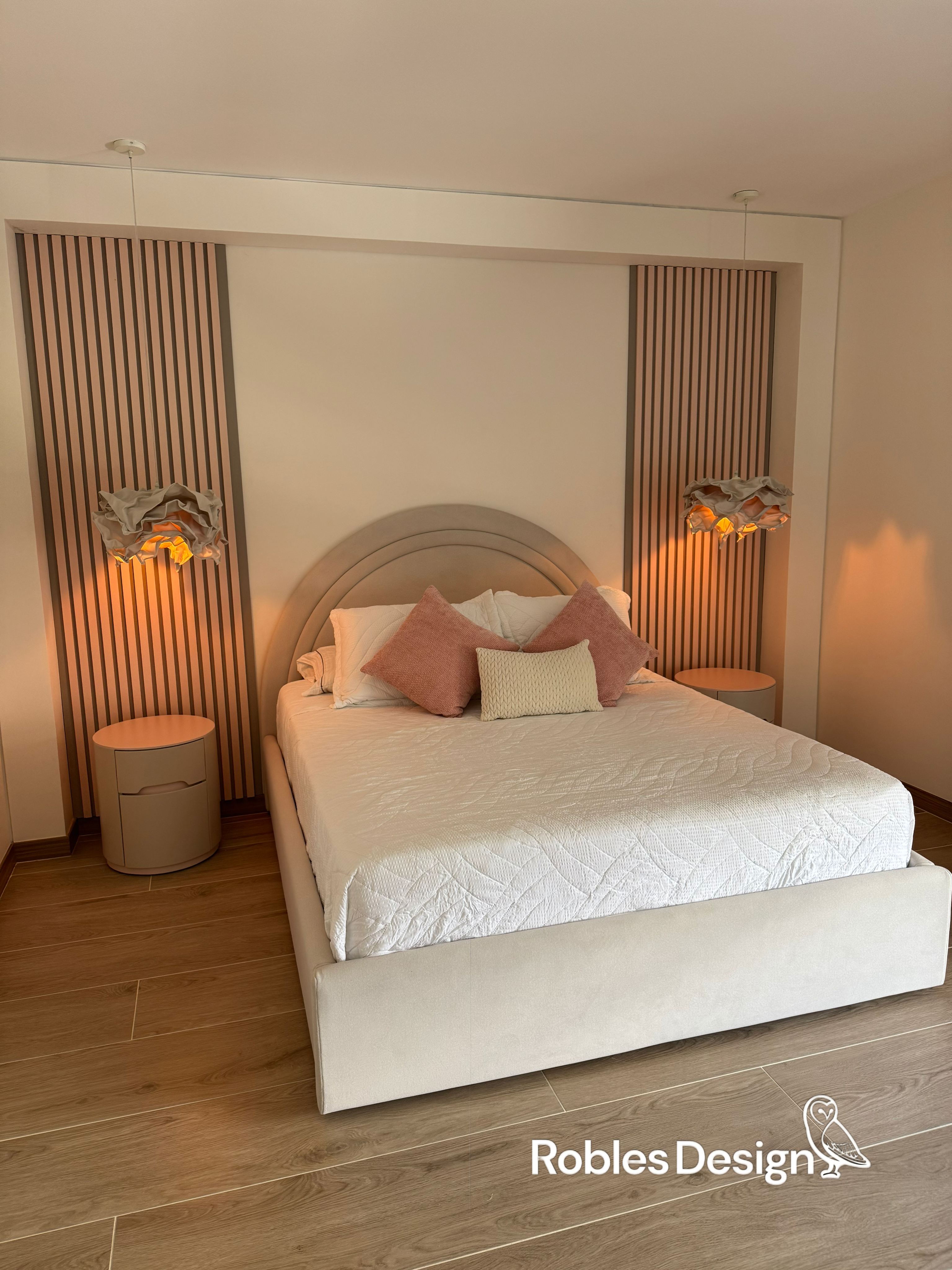 Juego de alcoba celeste